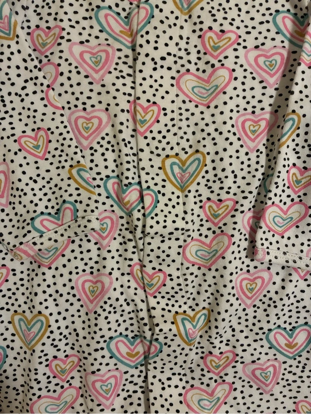 Magnetic Me Hearts Footie Sleeper 6-9 months 100% Cotton